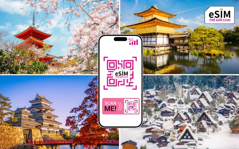 eSIM Nhật Bản Singtel là lựa chọn hoàn hảo giúp chuyến du lịch luôn kết nối mạng 5G siêu tốc